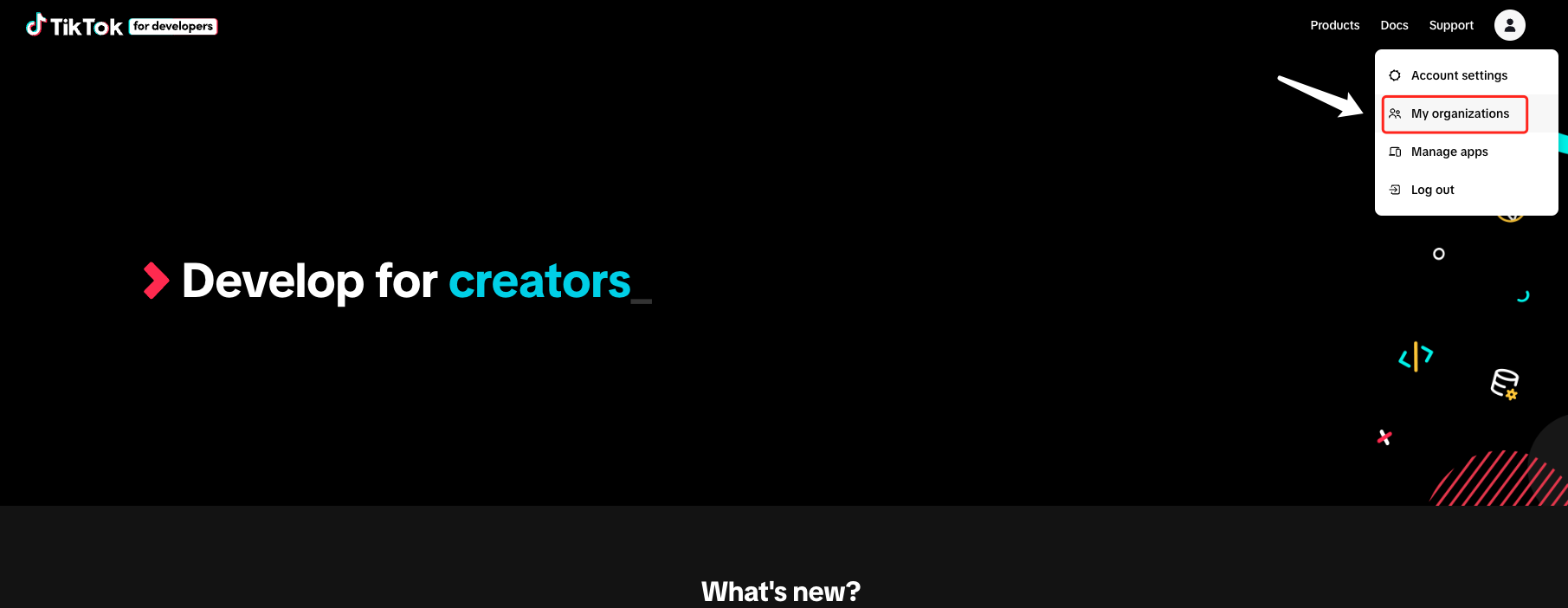 Improve the 'creator' drop-down button on the new creator