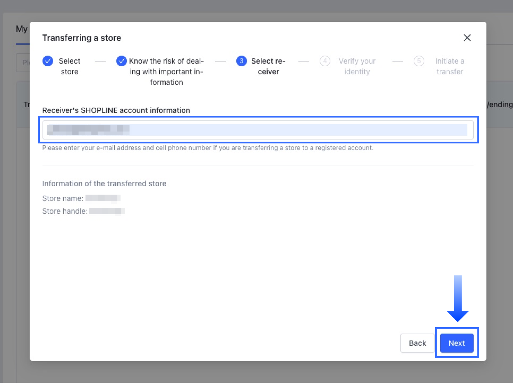 2.6 Initiating Store Transfer_Transferee account.png