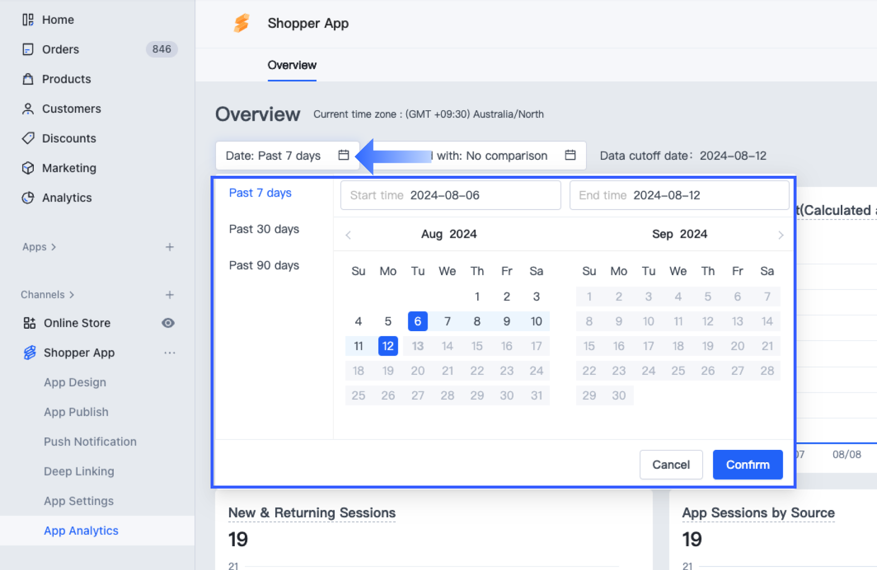 1-1 App Analytics date range.png