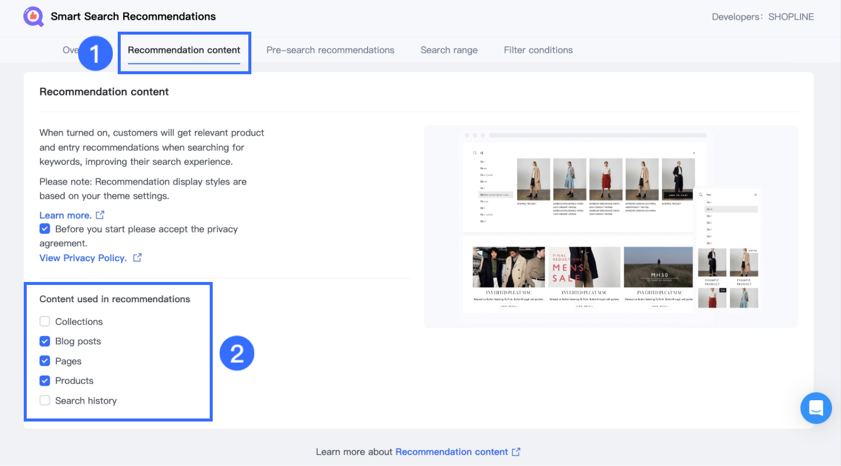 2. Intelligent recommendation on entering terms.png