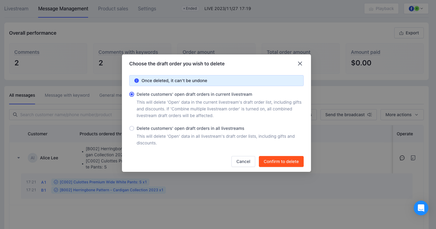 2-Deleting Draft Orders For Livestream Sales.png