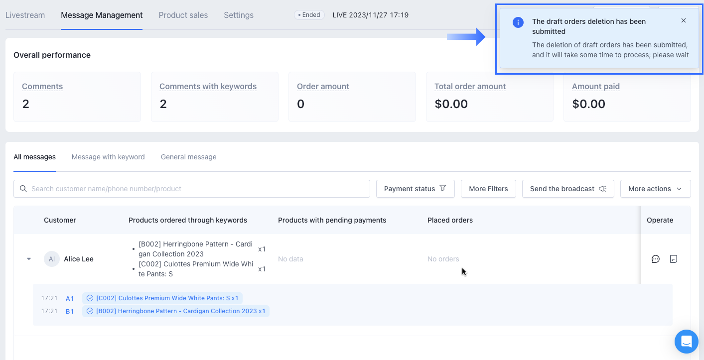 3-Deleting Draft Orders For Livestream Sales.png