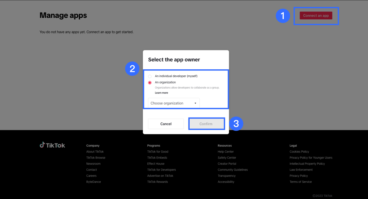 2-4. Kết nối một ứng dụng _ Chọn chủ sở hữu ứng dụng _ Xác nhận.png