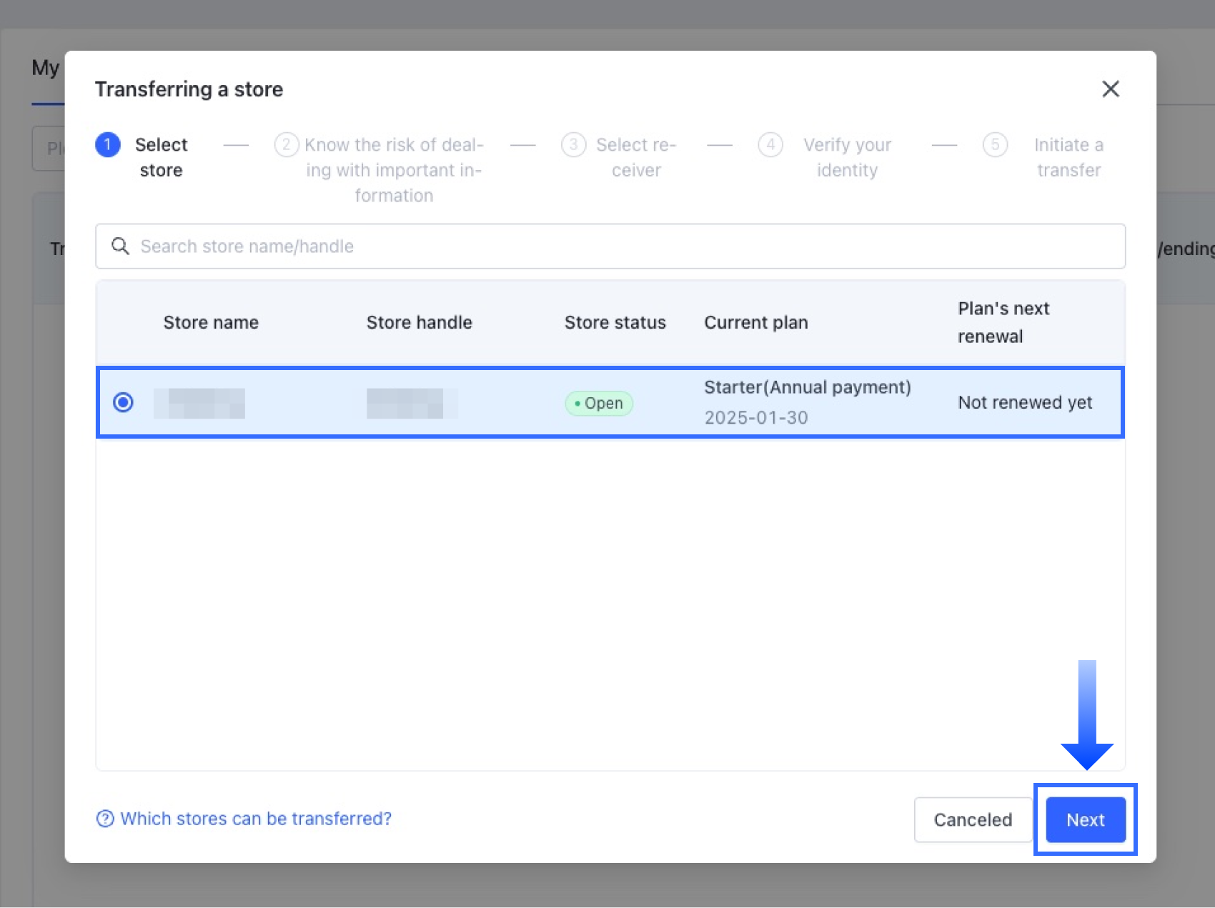 2.4 Khởi động Chuyển nhượng_Chọn một cửa hàng.png