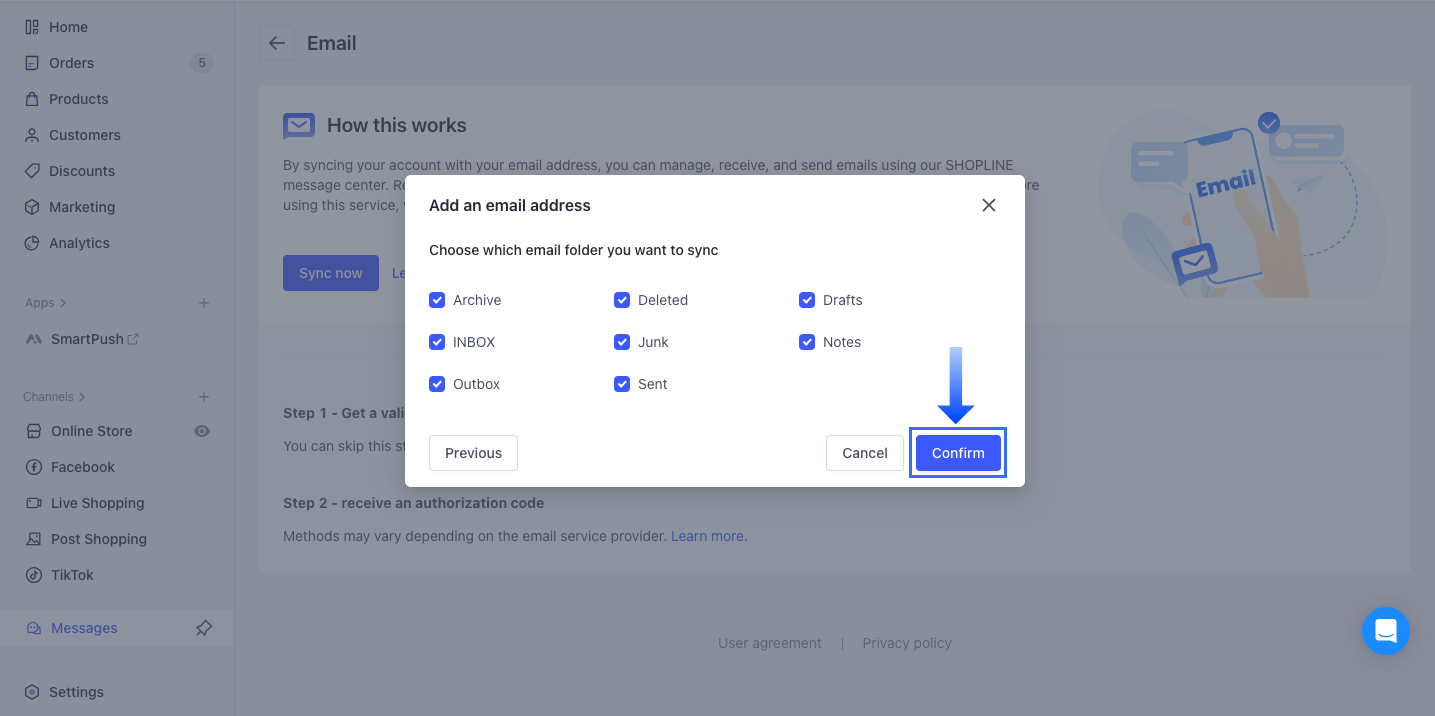 5-Linking Email to SHOPLINE Message Center.png
