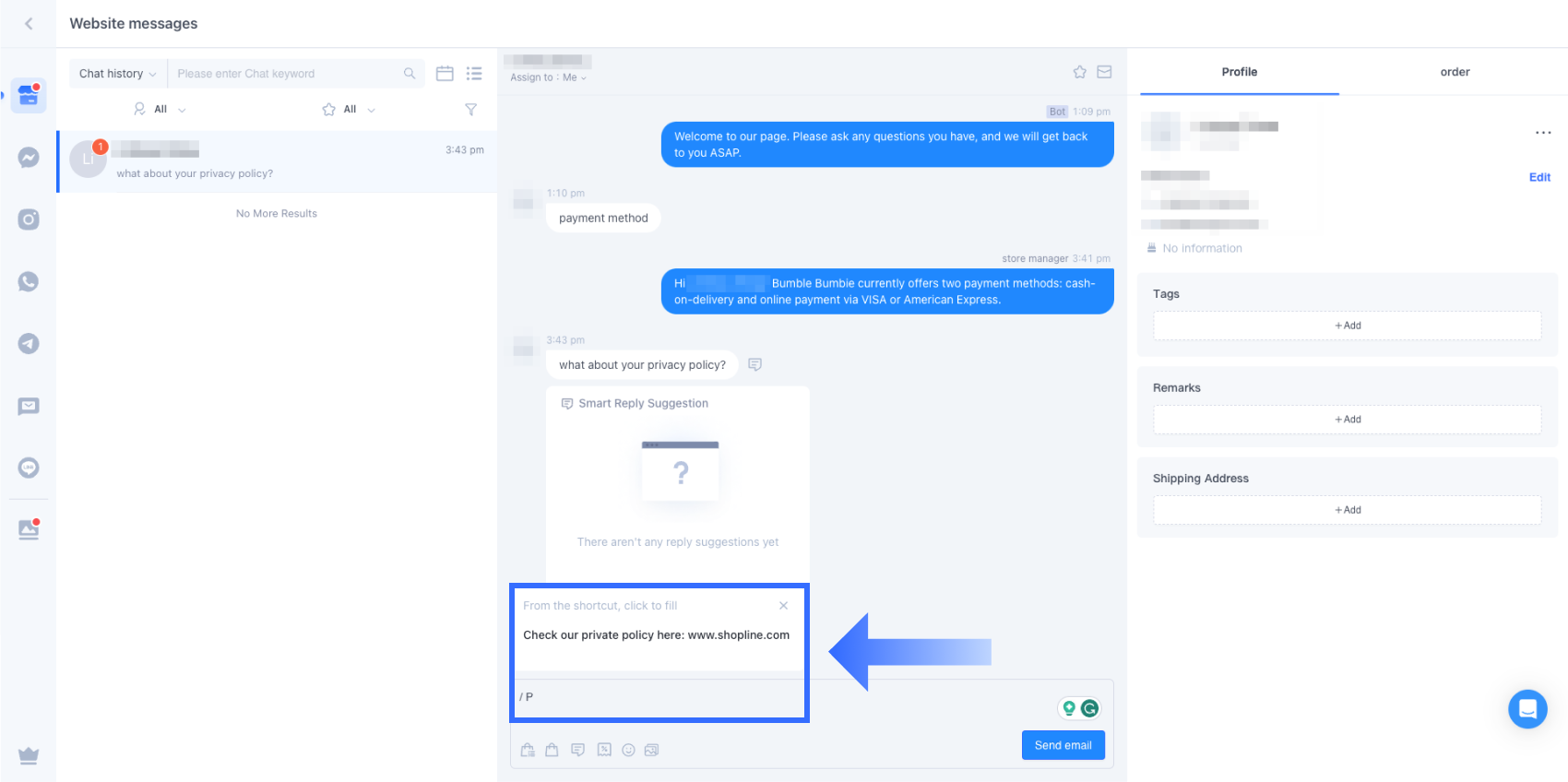 2.2 Using shortcuts for quick replies.png