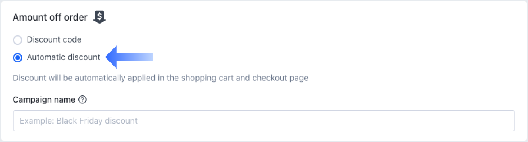 1-1 select Automatic Discount type.png