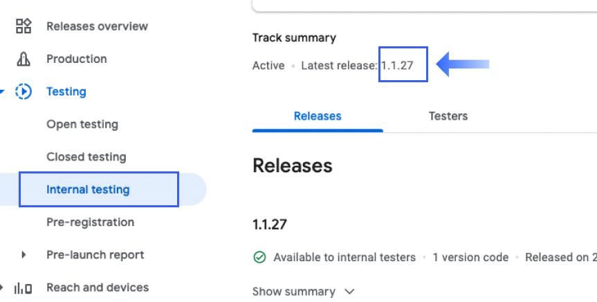 2-2-4.3 version number google console.png