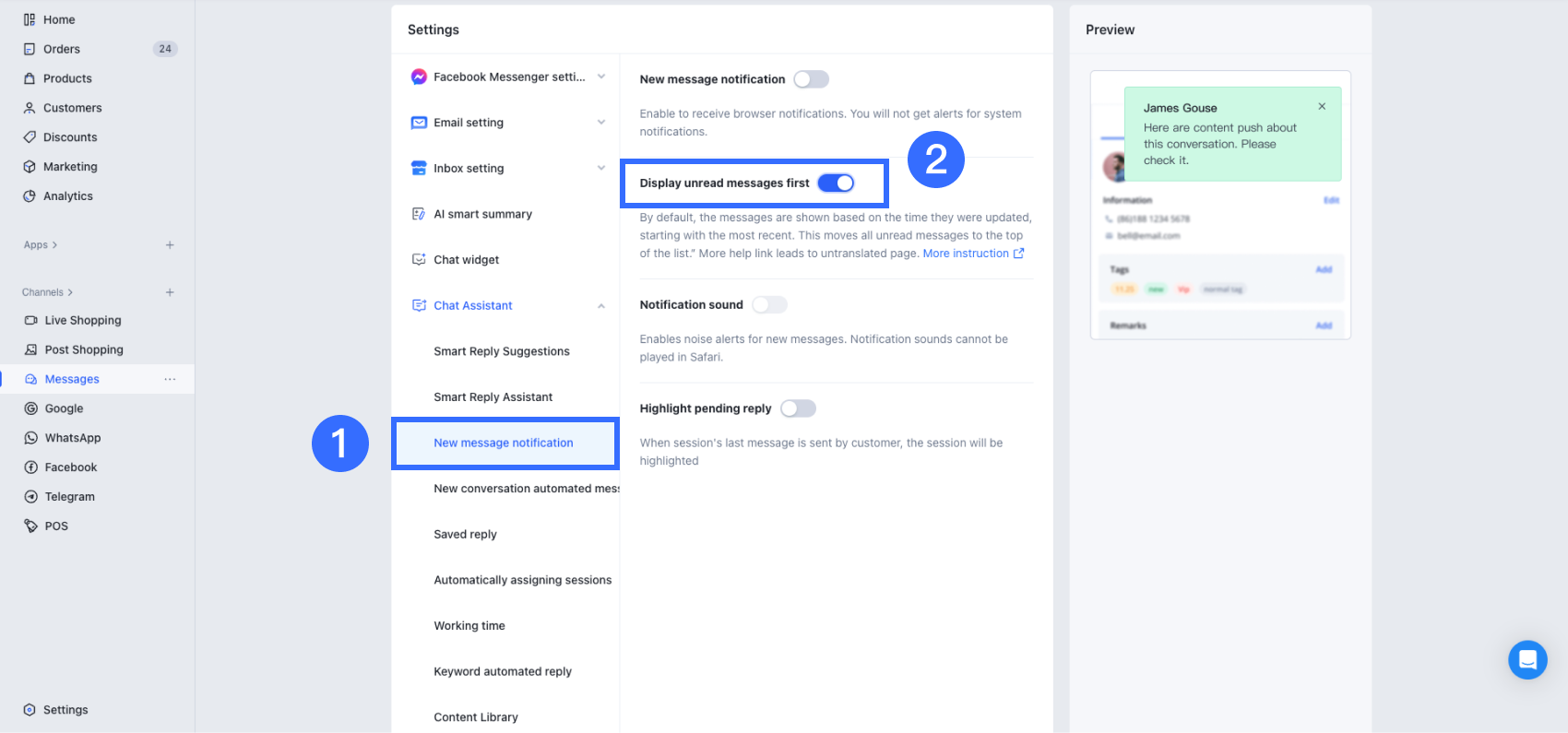 1.2 New message notification _ Display unread messages first.png